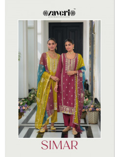 Zaveri Simer Embroidery Salwar Kameez Catalog at Wholesale Rate