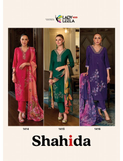 Lady Leela Shahida Embroidery Salwar Kameez Catalog at Wholesale Rate