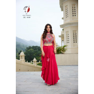 Anju Fabrics Crop Top Designer Wedding Party Salwar Suits Size Set at Wholesale Rate Anju Fabrics Crop Top Designer Wedding Party Salwar Suits Size Set at Wholesale Rate