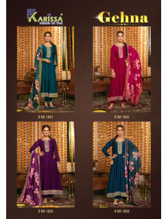 Karissa Gehnaa Anarkali Suits Catalog at Wholesale Rate