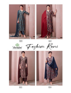 Vaniska Fashion Rani Printed Salwar Suits Catalog at Wholesale Rate