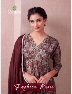 Vaniska Fashion Rani Printed Salwar Suits Catalog at Wholesale Rate
