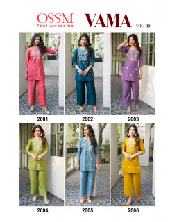 Ossm Vama Vol 2 Co Ord Set Catalog at Wholesale Rate