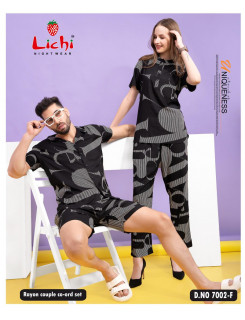 Lichi Couple Co Ord Set Catalog at Wholesale Rate Lichi Couple Co Ord Set Catalog at Wholesale Rate