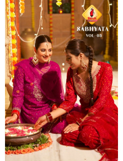 Shruti Suit Sabhyata Vol 3 Designer Wedding Party Salwar Suit Catalog at Wholesale Rate