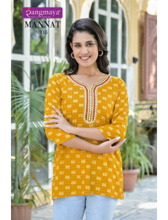 Rangmaya Mannat Vol 3 Ladies Tops Catalog at Wholesale Rate