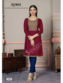 Roman Silk Ladies Tops Catalog at Wholesale Rate