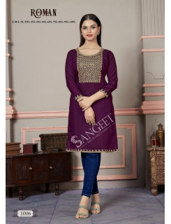 Roman Silk Ladies Tops Catalog at Wholesale Rate
