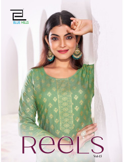 Blue Hills Reels Vol 15 Rayon Kurti Plazzo Catalog at Wholesale Rate