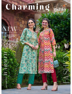 Radhika Life Style Charming vol 6 Printed Kurti Catalog at Wholesale Rate