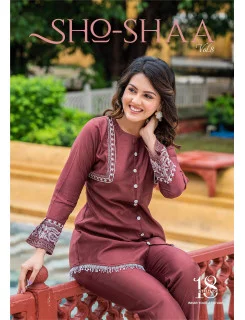 18 Attitude Sho Shaa Vol 8 Co Ord Set Catalog at Wholesale Rate