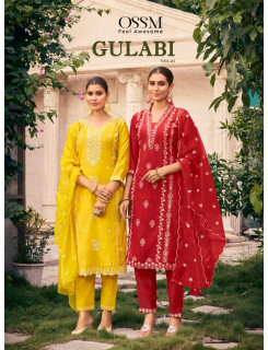 Ossm Gulabi Embroidery Salwar Kameez Catalog at Wholesale Rate