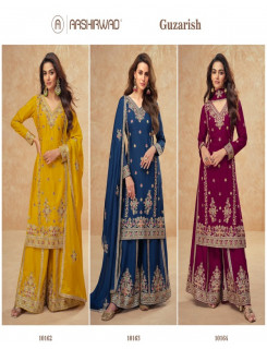Aashirvad Creation Guzarish Embroidery Salwar Kameez Catalog at Wholesale Rate Aashirvad Creation Guzarish Embroidery Salwar Kameez Catalog at Wholesale Rate