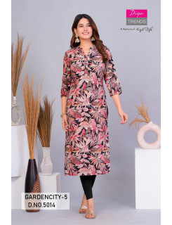 Diya Trends Gardencity Vol 5 Kurtis Below 300 Size set at Wholesale Rate Diya Trends Gardencity Vol 5 Kurtis Below 300 Size set at Wholesale Rate