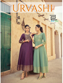 Blue Hills Urvashi Anarkali Kurti Catalog at Wholesale Rate Blue Hills Urvashi Anarkali Kurti Catalog at Wholesale Rate