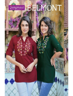 Rangmaya Belmont Ladies Tops Catalog at Wholesale Rate