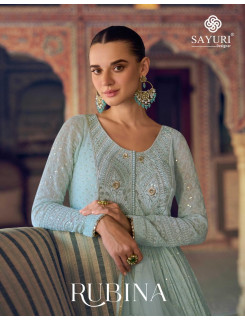Sayuri Designer Rubina Gowns With Dupatta Catalog at Wholesale Rate