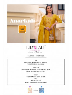 Lily and Lali Anarkali Anarkali Suits Catalog at Wholesale Rate