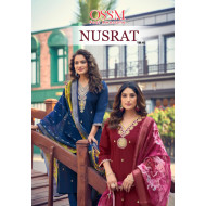 Ossm Nusrat Vol 2 Embroidery Salwar Kameez Catalog at Wholesale Rate Ossm Nusrat Vol 2 Embroidery Salwar Kameez Catalog at Wholesale Rate
