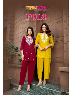 Tips And Tops Polo Co Ord Set Catalog at Wholesale Rate Tips And Tops Polo Co Ord Set Catalog at Wholesale Rate