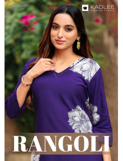 Kadlee Rangoli Kurtis With Bottom Catalog at Wholesale Rate