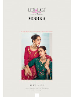 Lily and Lali Mishka Kurti Palazzo Dupatta Catalog at Wholesale Rate