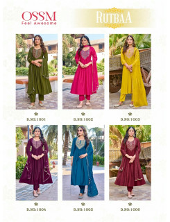 Ossm Rutbaa Embroidery Salwar Kameez Catalog at Wholesale Rate