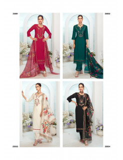 Lily and Lali Mishka Kurti Palazzo Dupatta Catalog at Wholesale Rate