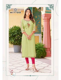 Mittoo Kurti Kalista Ladies Tops Catalog at Wholesale Rate