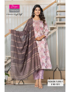 Diya Trends Fashion Flora Printed Salwar Kameez Catalog at Wholesale Rate Diya Trends Fashion Flora Printed Salwar Kameez Catalog at Wholesale Rate