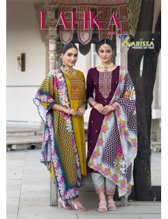 Karissa Latika Vol 2 Readymade Dress Catalog at Wholesale Rate