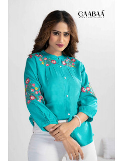 Gaaba Rayon Ladies Tops Size set at Wholesale Rate