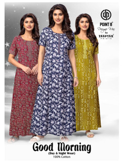 Deeptex Point 8 Good Morning Night Dress Catalog at Wholesale Rate