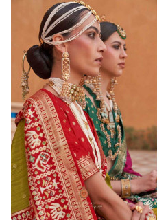 Trirath Pure Patola Wholesale Sarees Set at Wholesale Rate