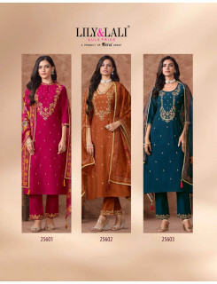 Lily Lali Rashmika Embroidery Salwar Kameez Catalog at Wholesale Rate