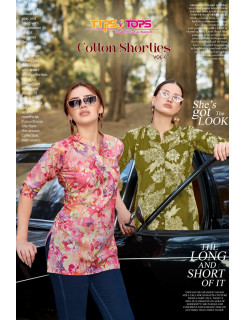 Tips And Tops Cotton Shorties Vol 7 Ladies Tops Catalog at Wholesale Rate Tips And Tops Cotton Shorties Vol 7 Ladies Tops Catalog at Wholesale Rate