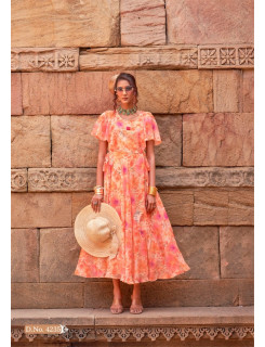 Anju Fabrics Coral Charm Vol 5 One Piece Dress Catalog at Wholesale Rate Anju Fabrics Coral Charm Vol 5 One Piece Dress Catalog at Wholesale Rate