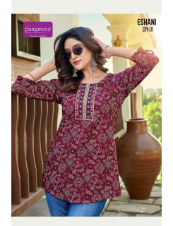 Rangmaya Eshani Ladies Tops Catalog at Wholesale Rate
