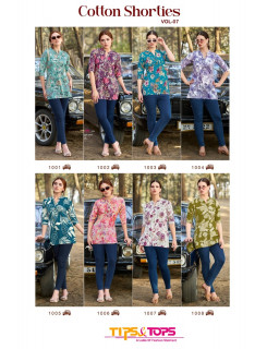 Tips And Tops Cotton Shorties Vol 7 Ladies Tops Catalog at Wholesale Rate Tips And Tops Cotton Shorties Vol 7 Ladies Tops Catalog at Wholesale Rate