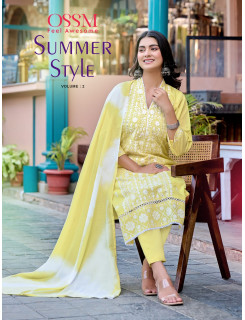 Ossm Summer Style Vol 2 Cotton Salwar Kameez Catalog at Wholesale Rate