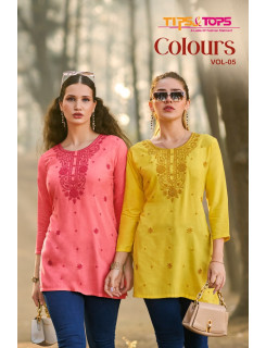 Tips And Tops Colors Vol 5 Ladies Tops Catalog at Wholesale Rate Tips And Tops Colors Vol 5 Ladies Tops Catalog at Wholesale Rate