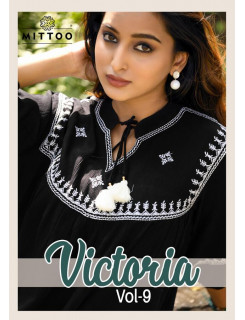 Mittoo Kurti Victoria Vol 9 Rayon Kurti Catalog at Wholesale Rate