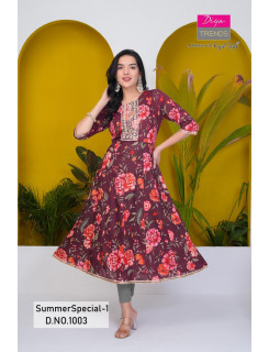 Diya Trends Summer Special One Piece Dress Size Set at Wholesale Rate