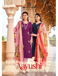 Mittoo Kurti Aayushi Readymade Dress Catalog at Wholesale Rate