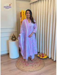 Radhika Lifestyle Cotton Anarkali Suits Size Set at Wholesale Rate