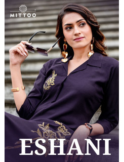 Mittoo Kurti Eshani Kurtis With Bottom Catalog at Wholesale Rate