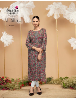 Radhika Lifestyle Alisha Vol 3 Rayon Kurti Catalog at Wholesale Rate