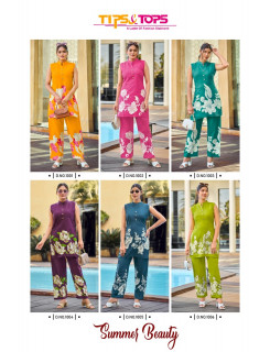 Tips And Tops Summer Beauty Co Ord Set Catalog at Wholesale Rate Tips And Tops Summer Beauty Co Ord Set Catalog at Wholesale Rate