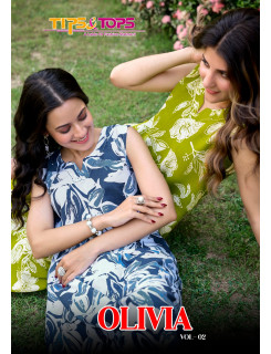 Tips And Tops Olivia Vol 2 Co Ord Set Catalog at Wholesale Rate Tips And Tops Olivia Vol 2 Co Ord Set Catalog at Wholesale Rate