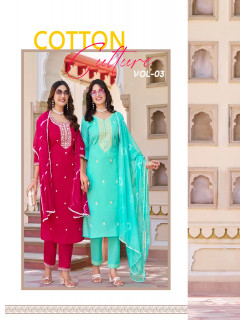 Radhika Lifestyle Cotton Culture Vol 3 Cotton Salwar Kameez Catalog at Wholesale Rate